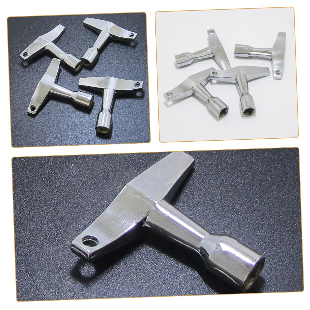 Abaodam 4Pcs Drum Keys Durable Snare Tuning Wrench for Easy Drum Head Essential Tool for Beginners and Professionals Lightweight and Portable Drum Tuner Key