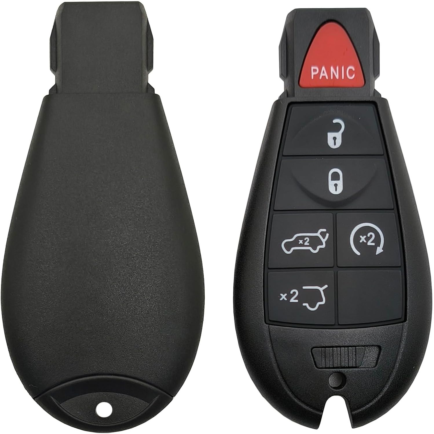 Replacement Key Fob Case Shell for Jeep Grand Cherokee 2008-2013, Commander 2008-2010, Dodge; 6-Button, Black Plastic SUV Key Shell, Model ALUS129 - Image 4