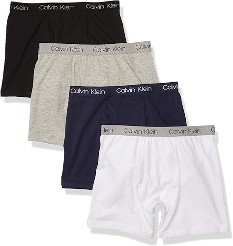 Calvin Klein Paquete de 4 calzoncillos tipo bóxer para niño