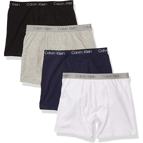 Calvin Klein Boys' Underwear Four Pack Boxer Brief Value Pack