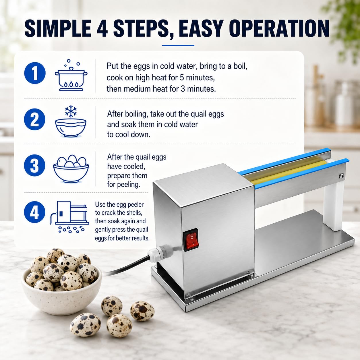 Sheller commerciale elettrico della macchina 50kg/h del pelapatate