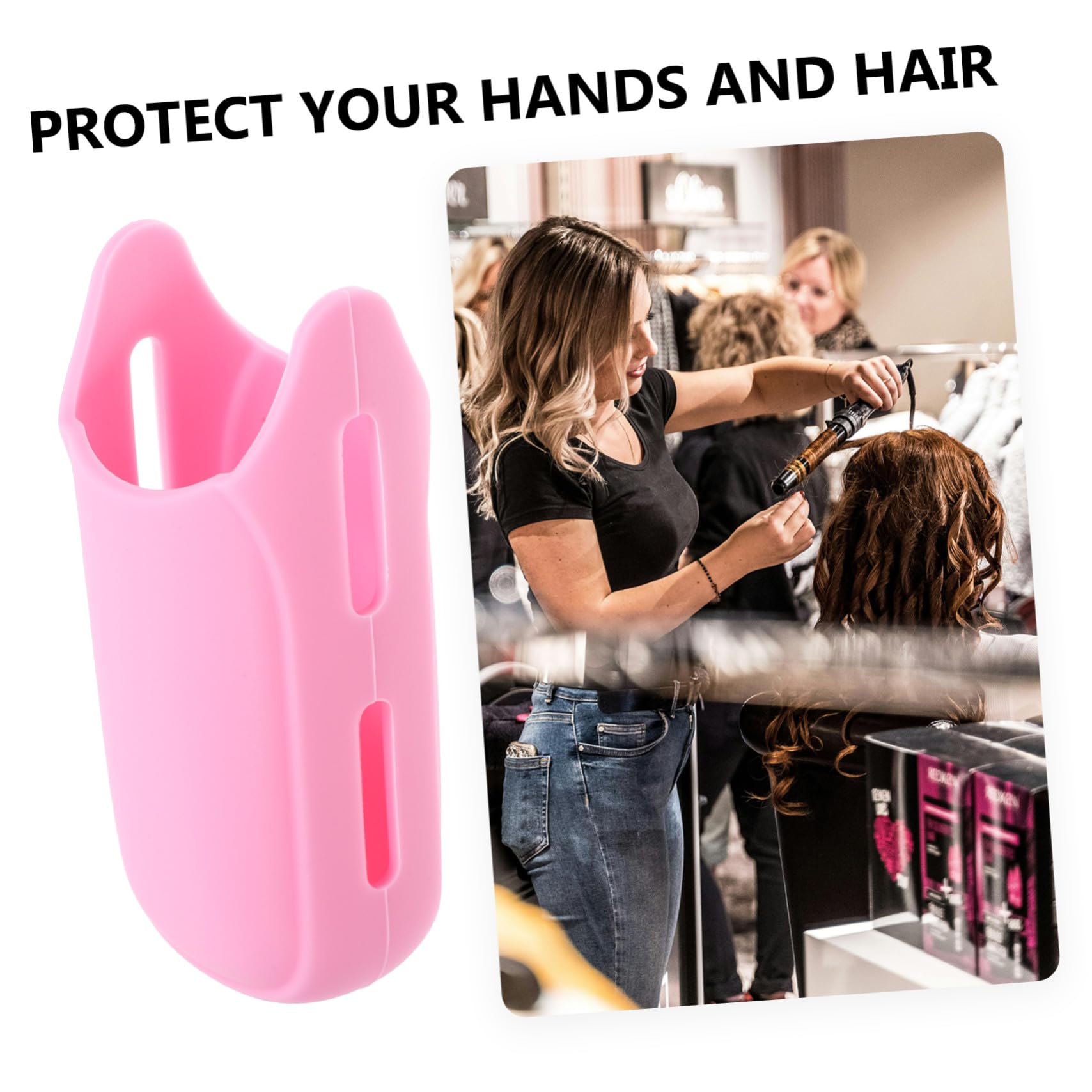 Funda De Silicona Resistente Al Calor Para Rizador y Plancha De Pelo, 1 Unidad