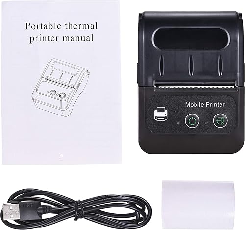 Miniatura 7 de Impresora térmica de recibos portátil BT 2.283 in 2 pulgadas Mini USB Bill POS Impresora móvil Soporte ESCPOS Comando de impresión compatible con
