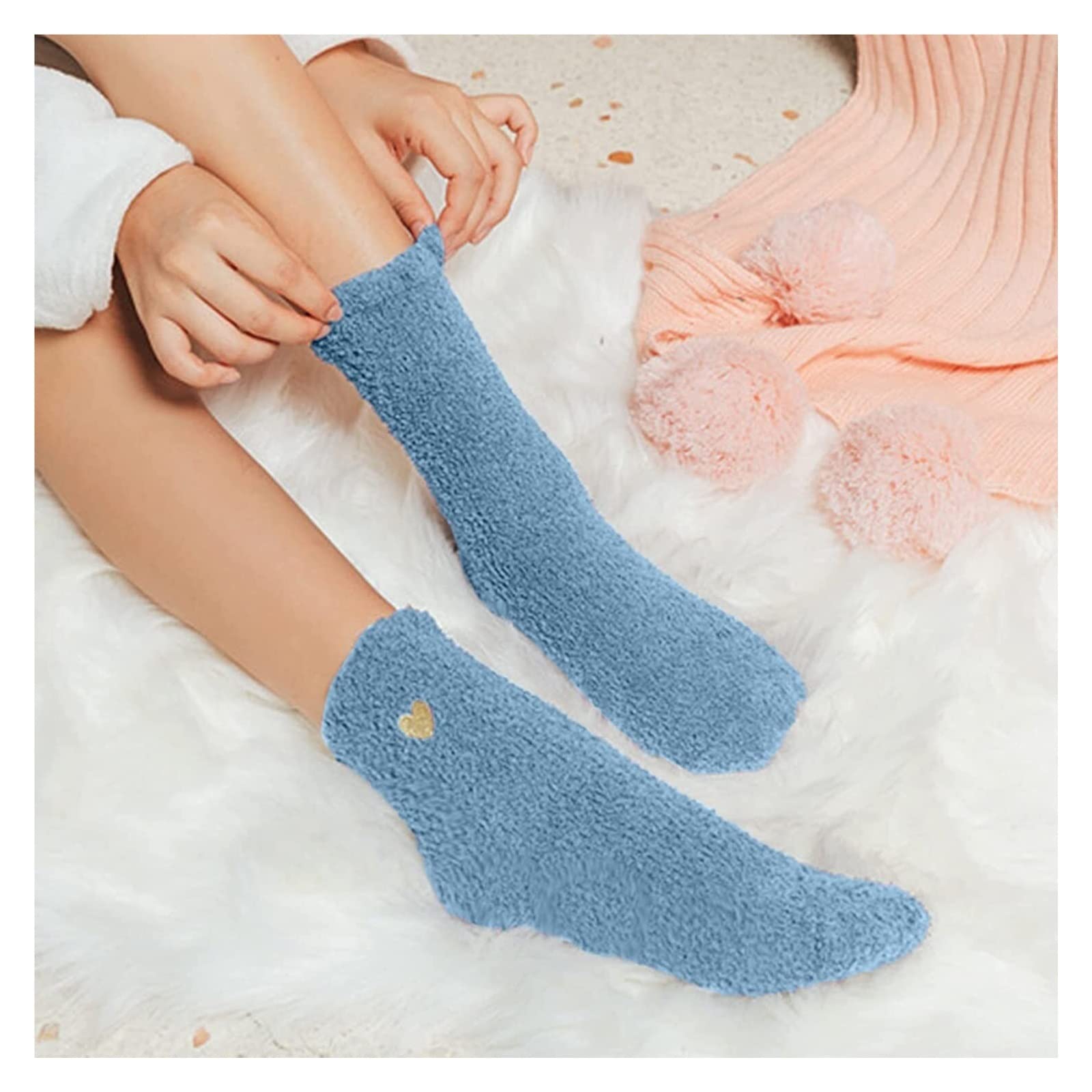 Calzini Termici Calzini Da Donna Con Motivo A Cuore ， Calzini Da Donna In Cotone Carino Calzini In Cotone Alla Moda Calzini Invernali