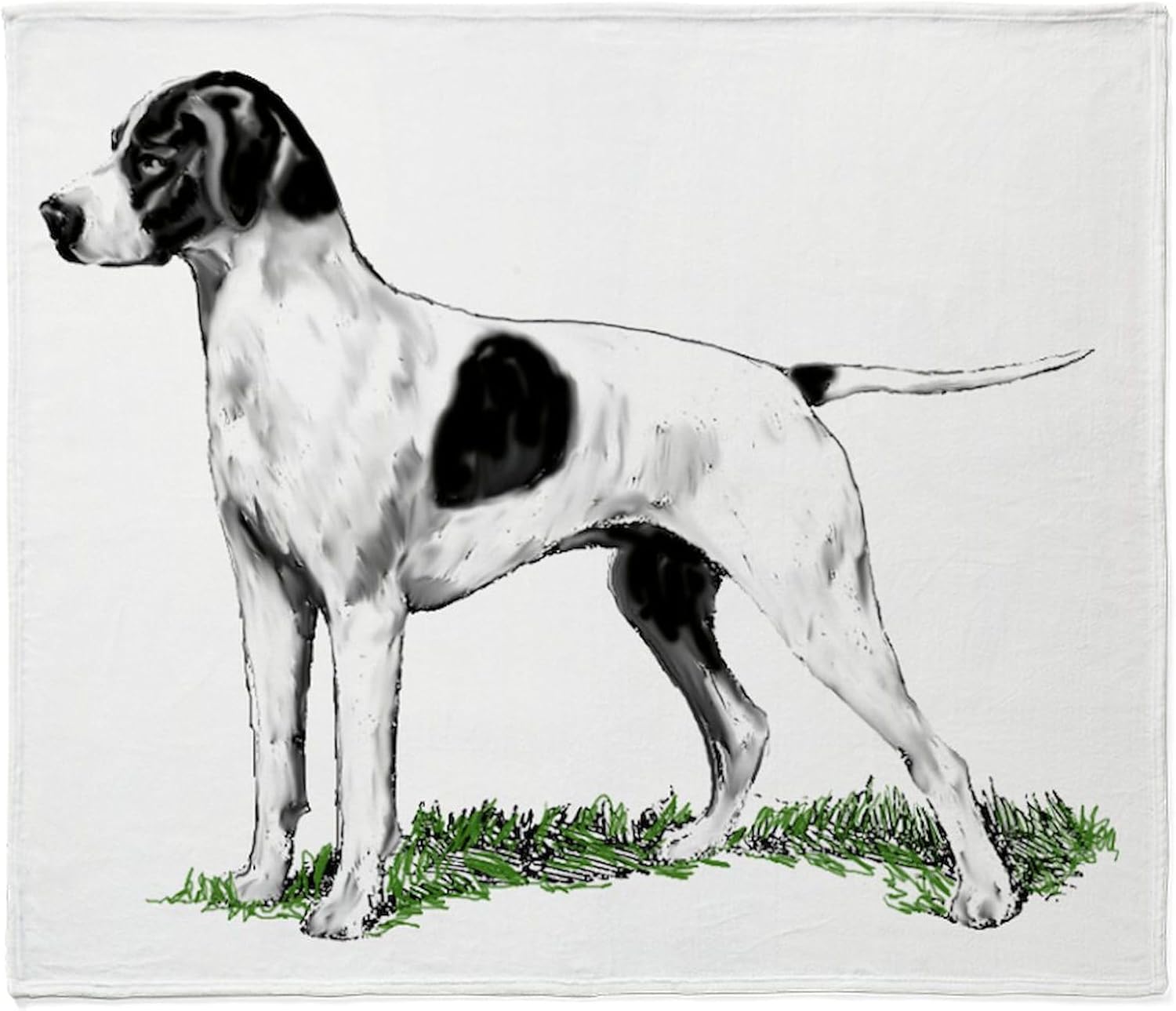 CafePress English Pointer Standing Throw Blanket Super Soft Fleece Plush Throw Blanket, 60"x50"