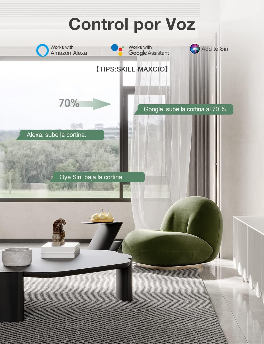 Maxcio Interruptor Persianas WiFi Módulo, Relé de Persiana WiFi con Función de Porcentaje, Temporizador, Control por App y Voz, Interruptor Persiana Compatible con Alexa/Google Home, 4 Packs