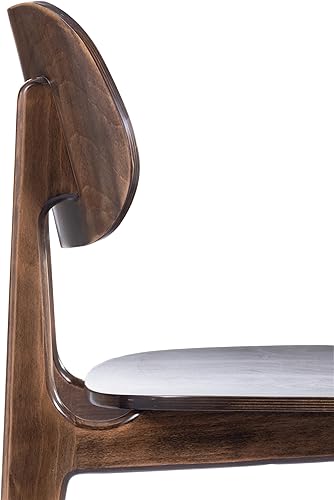 Miniatura 15 de Flash Furniture Verona Silla de comedor de madera maciza, silla de restaurante de grado comercial con respaldo contorneado, marco de madera maciza,