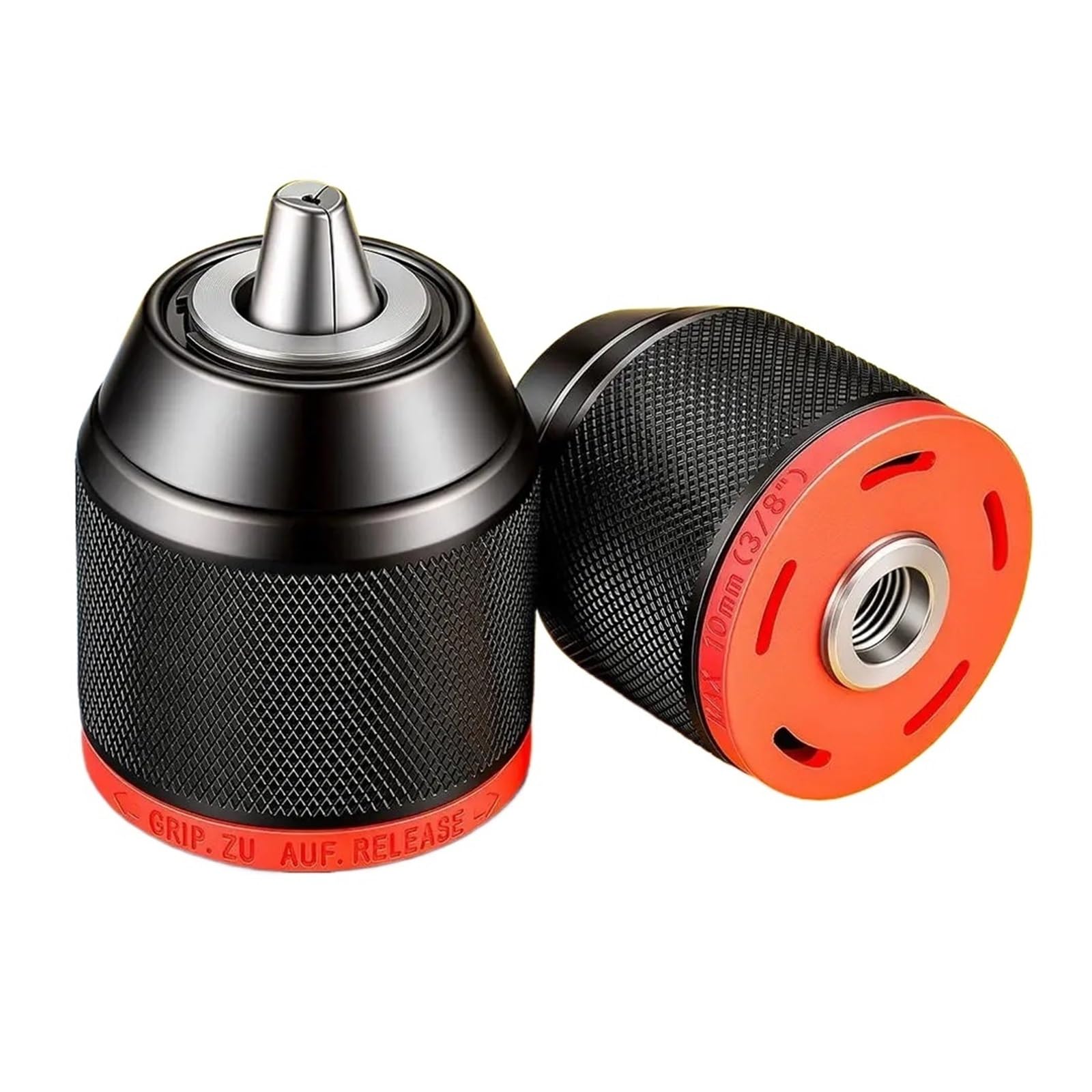 Portabrocas sin llave, adaptador de conversión cambio rápido, montaje 1,5~13mm, 0,8 10mm, mandriles puntas destornillador autoapretados(1.5 13mm)