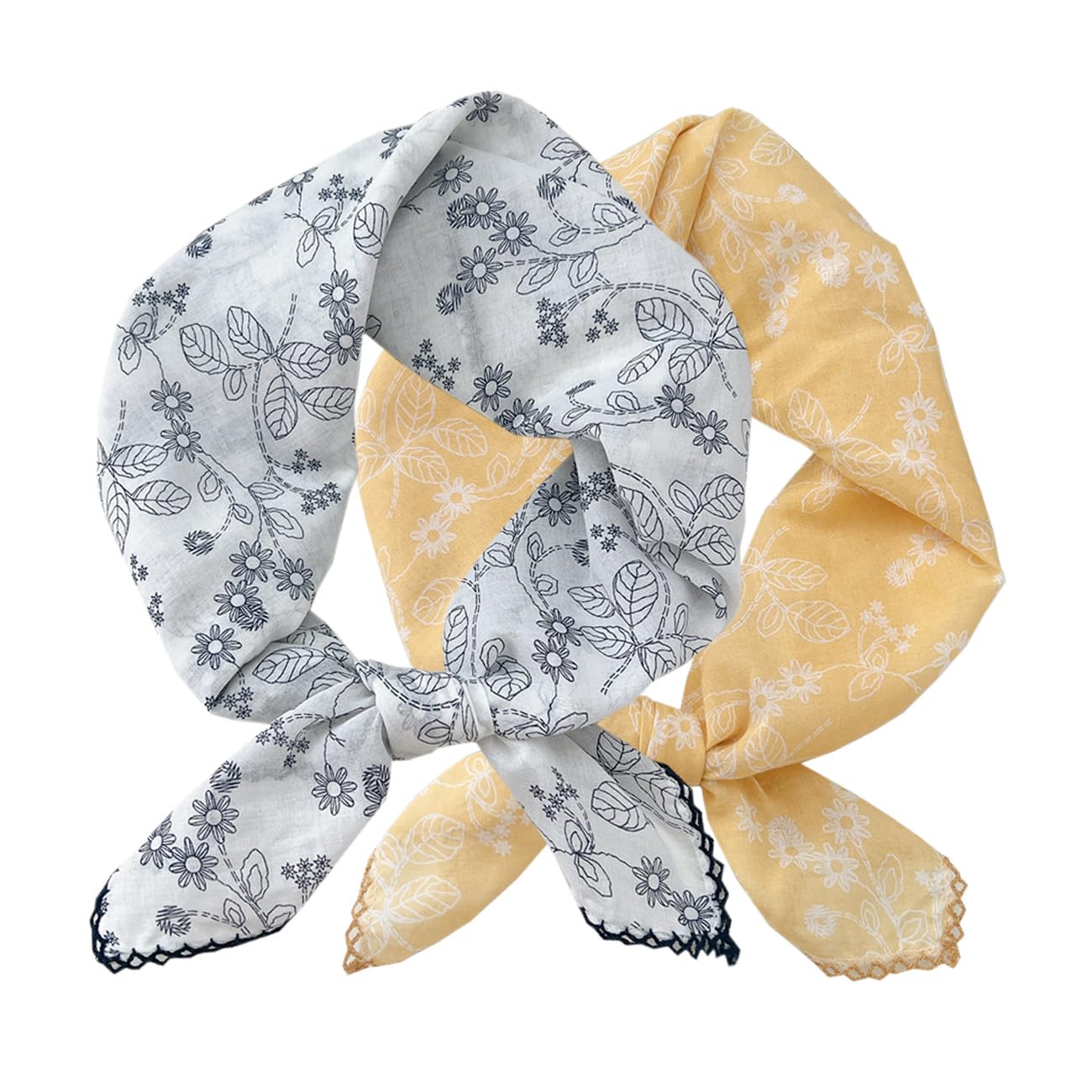 2 Pack Large Cotton Bandana 28x28