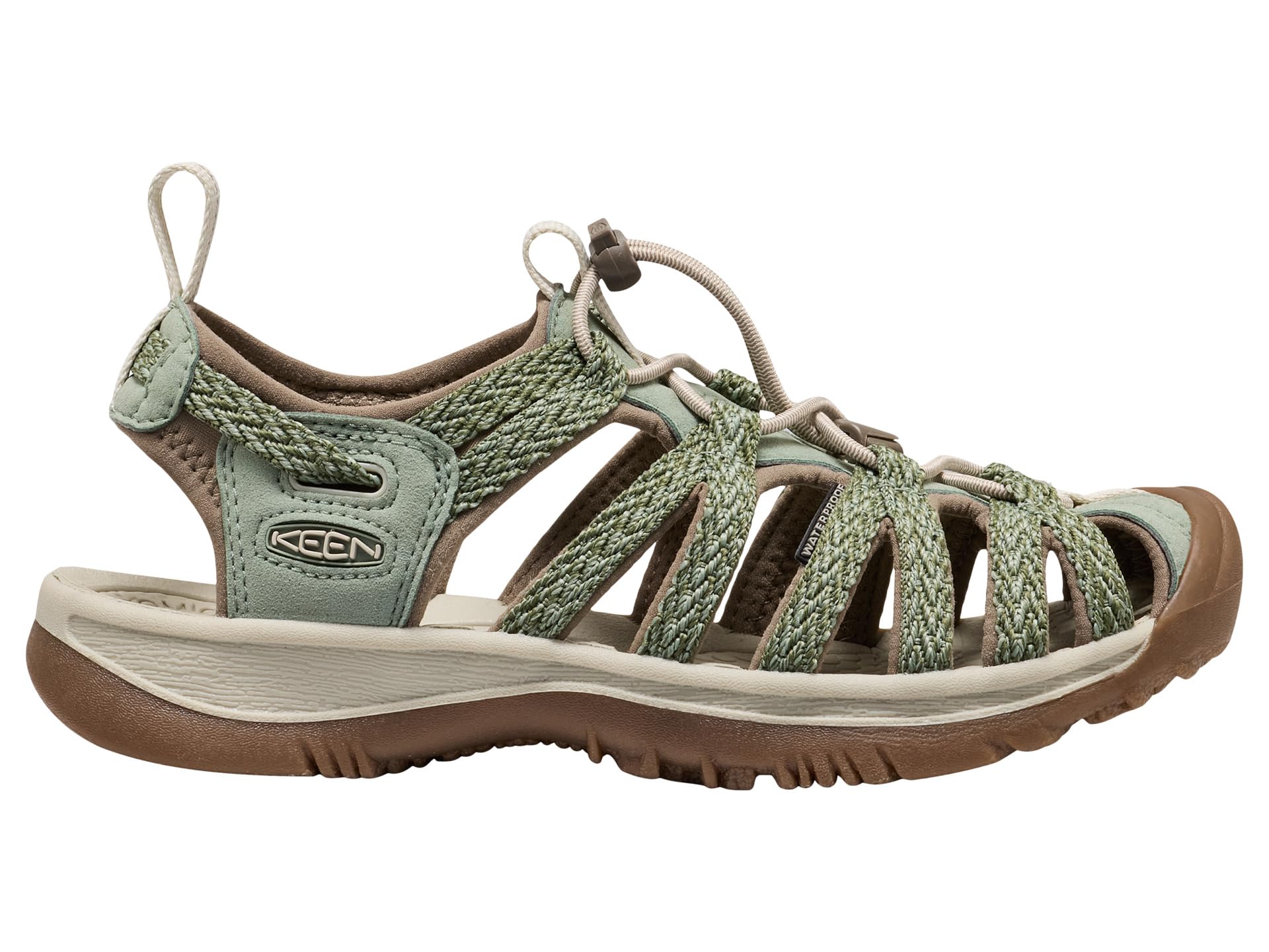 KEEN Damskie sandały Whisper, Lily Pad, 34 EU, Lily Pad, 38.5 EU
