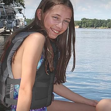 Stohlquist Fit Youth Life Jacket - Coast Guard Approved, High Mobility PFD, Buoyancy Foam, Fully Adjustable for Children Around 75-125 lbs