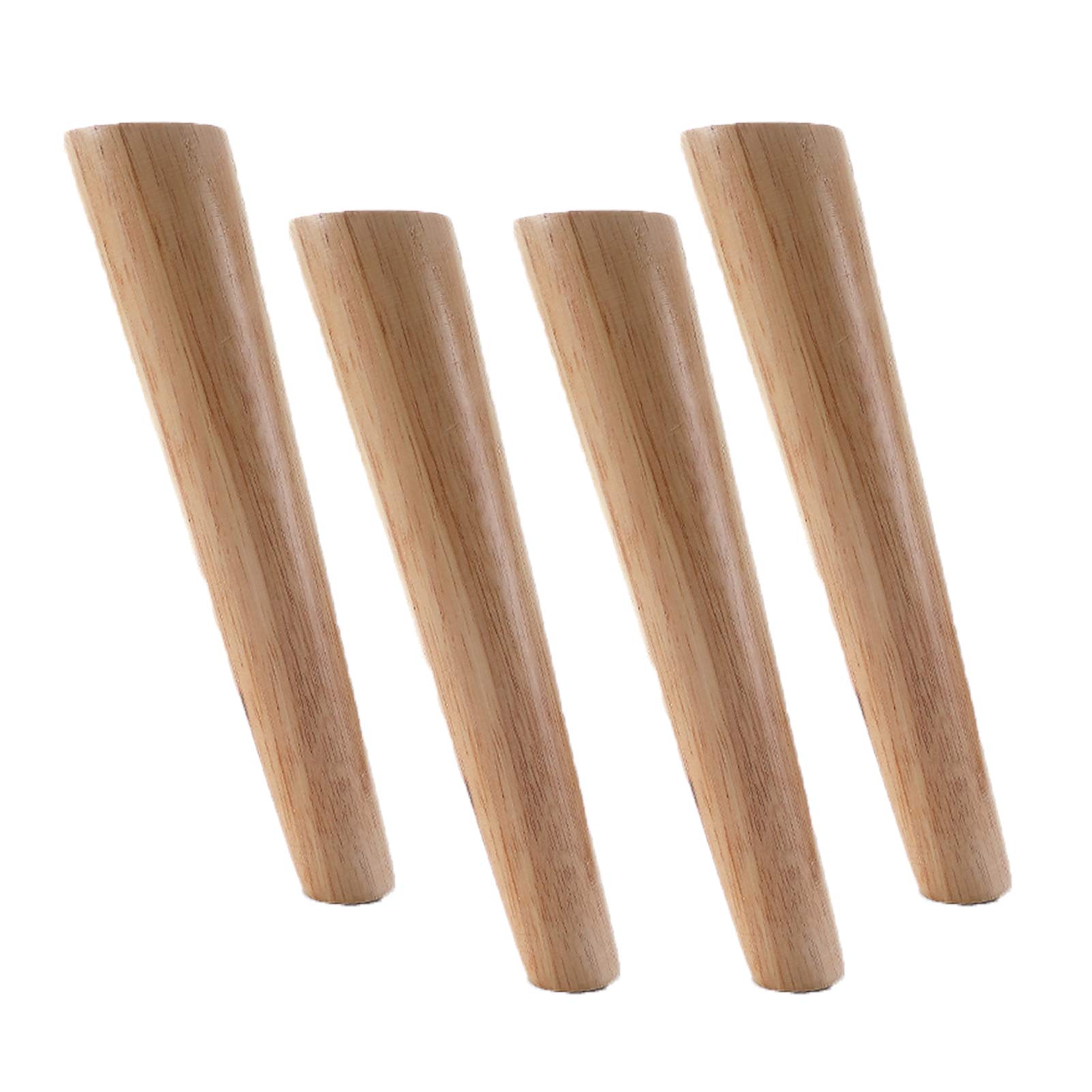 Rubber houten meubelpoten, taps toelopende tafelpoten, tv-kast voeten, DIY sofa benen, salontafel stoel voeten, bed benen, kast voeten, 4-delige set, met montageplaat en schroeven, vilt pad (obliq Rubber houten meubelpoten, taps toelopende tafelpoten, tv-kast voeten, DIY sofa benen, salontafel stoel voeten, bed benen, kast voeten, 4-delige set, met montageplaat en schroeven, vilt pad (obliq