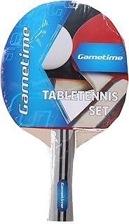 Gametime Raqueta de ping pong (25 cm, madera/goma), color beige y marrón
