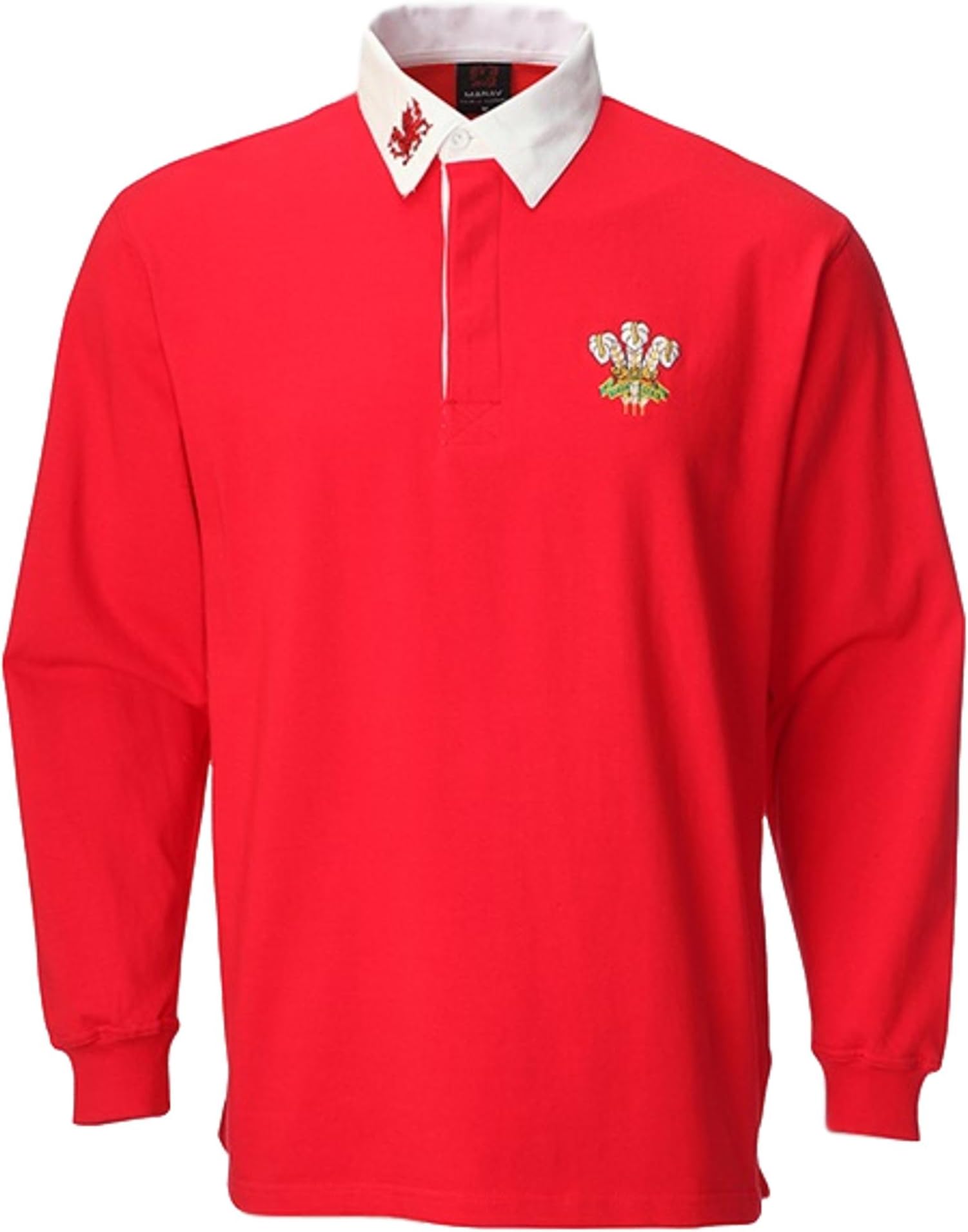 Wales Welsh Cymru Rugby Shirts Unisex Adults Collar Full Sleeve S M L XL XXL 3XL 4XL 5XL (XL)