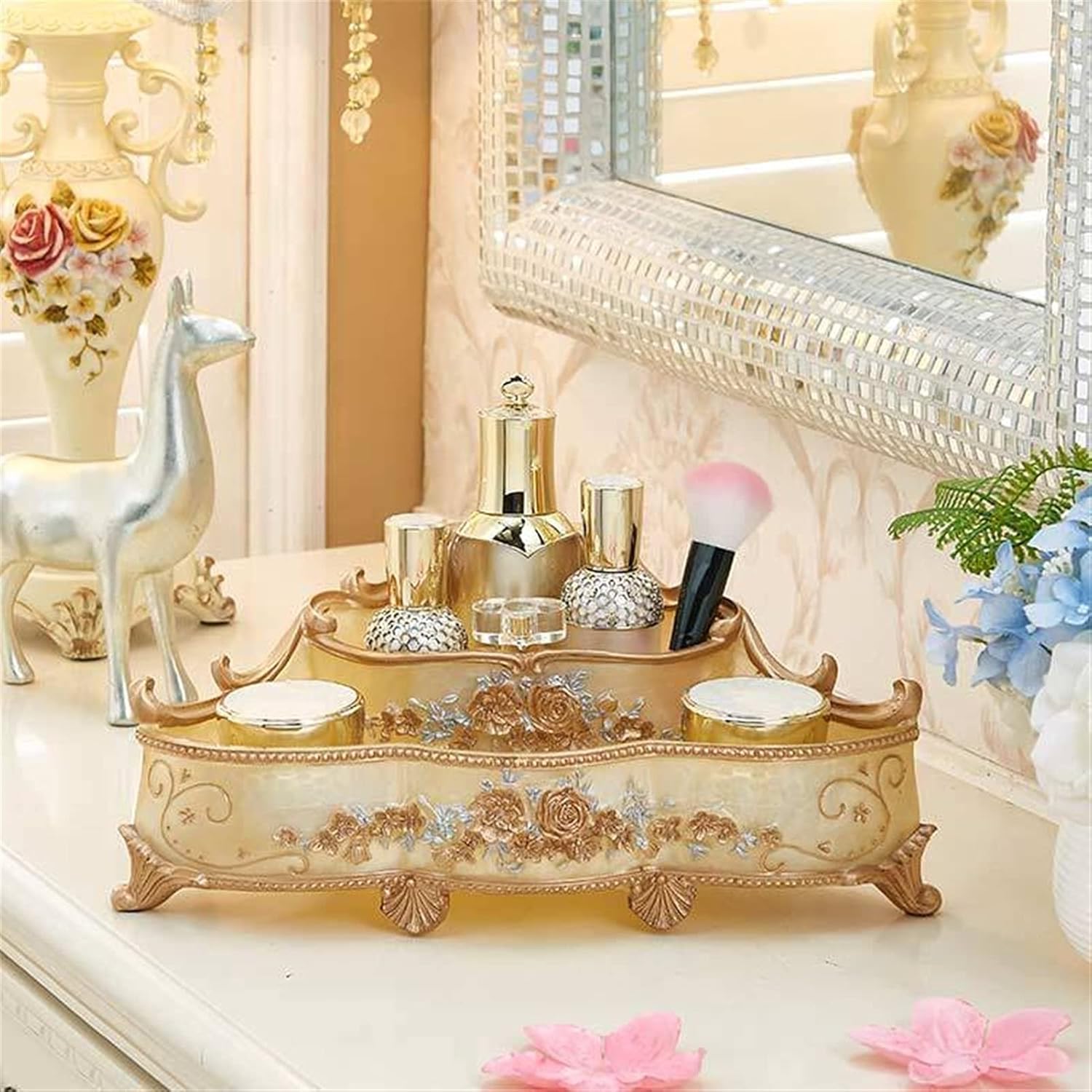 化粧品収納ケースデスクトップのアクリルドレッサーにリップスティック