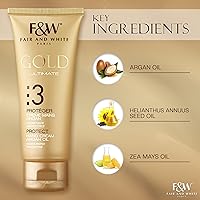 Vista 2 de FAIR & WHITE Crema de manos Gold - 4.4 fl oz / 4.2 fl oz - Formulada para eliminar las estrías con manteca de karité y glicerina
