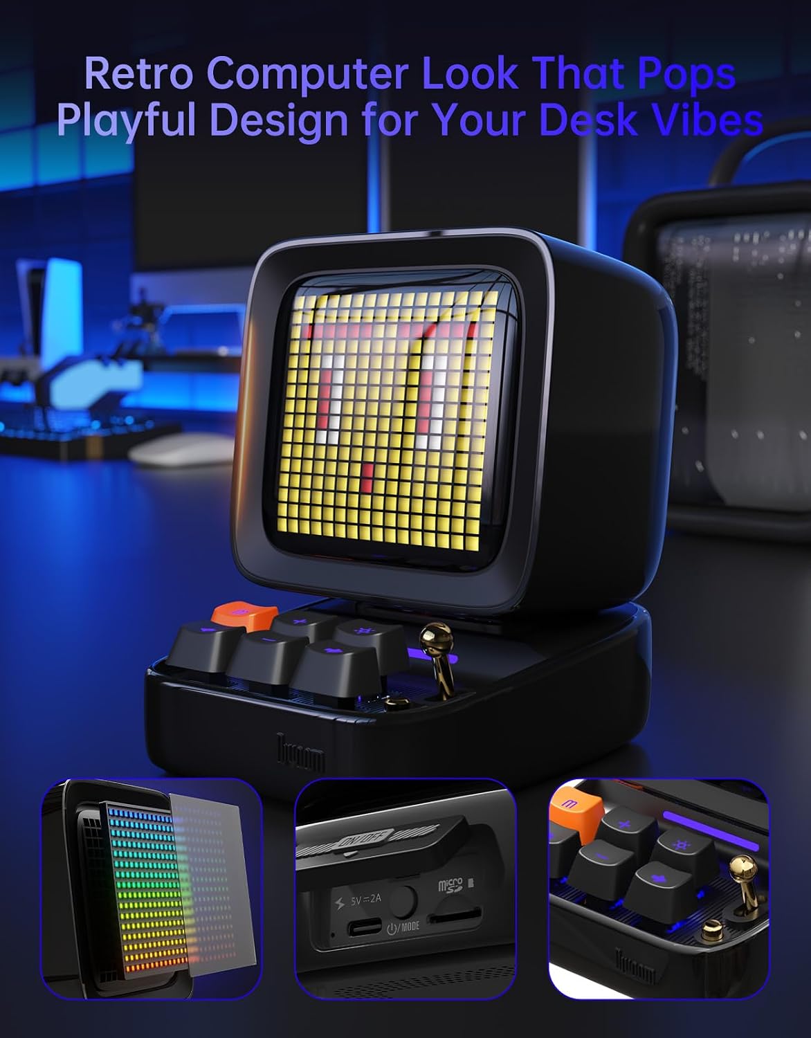 Divoom Ditoo Retro Pixel Art Bluetooth Speaker - Image 10