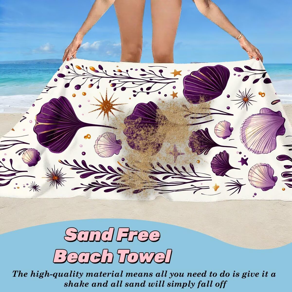Ręcznik plażowy XXL, 100 x 200 cm, zestaw 2 szt., z mikrofibry, ręcznik plażowy, morze, szybkoschnący, do sauny, fitness, bez piasku, ręcznik plażowy, do sauny, duży ręcznik kąpielowy, prezent dla