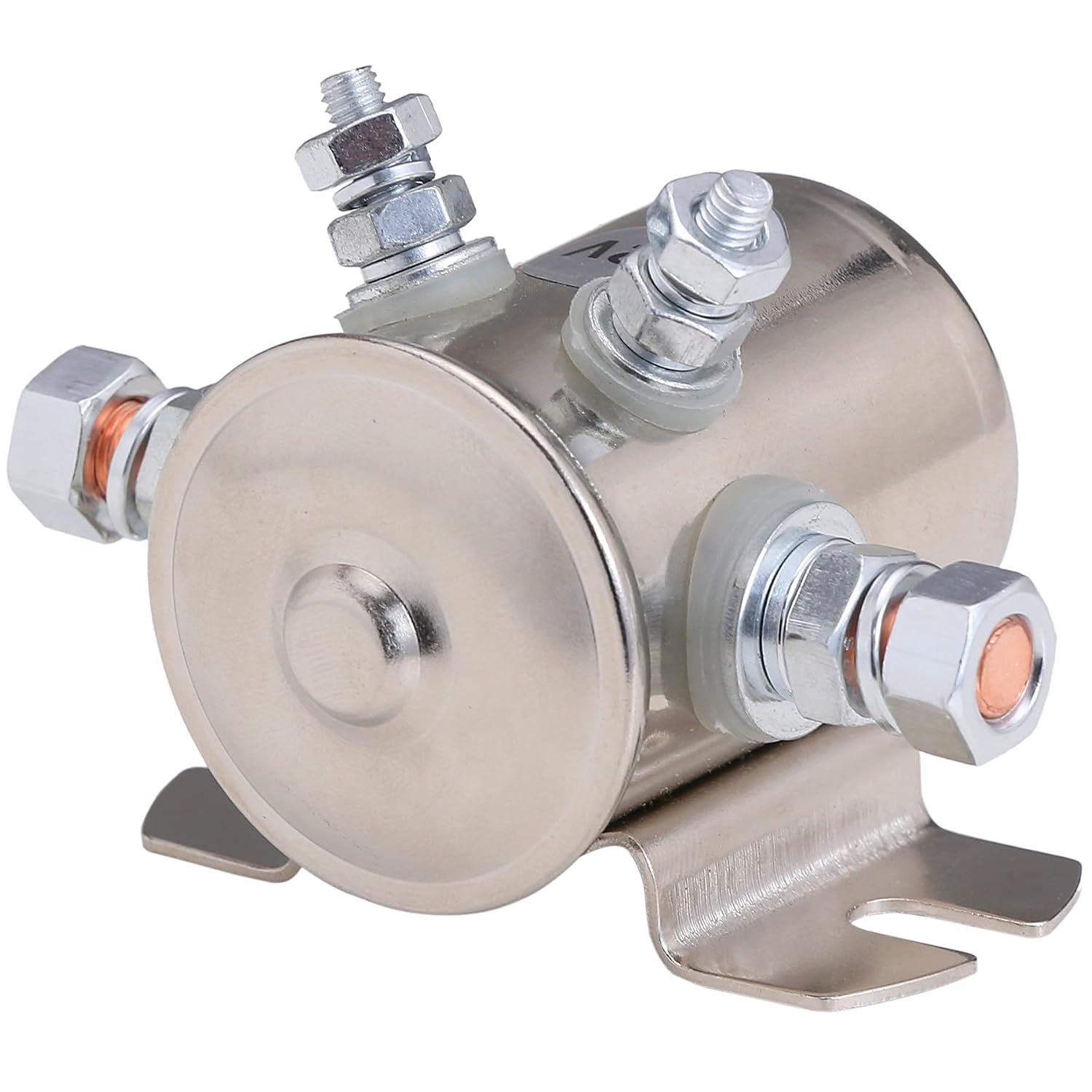 Stylemafia Max 300A Continuous Duty Solenoid Relay Nickel-Plating for Golf Carts, Winch, Marine in Rush 12VDC
