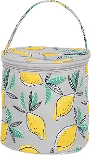 PATIKIL Bolsa de Ganchillo Organizador de Almacenamiento de Hilo Pequeño y Mini para Accesorios y Suministros de Tejido y Soporte para Ganchillo Color Amarillo Limón