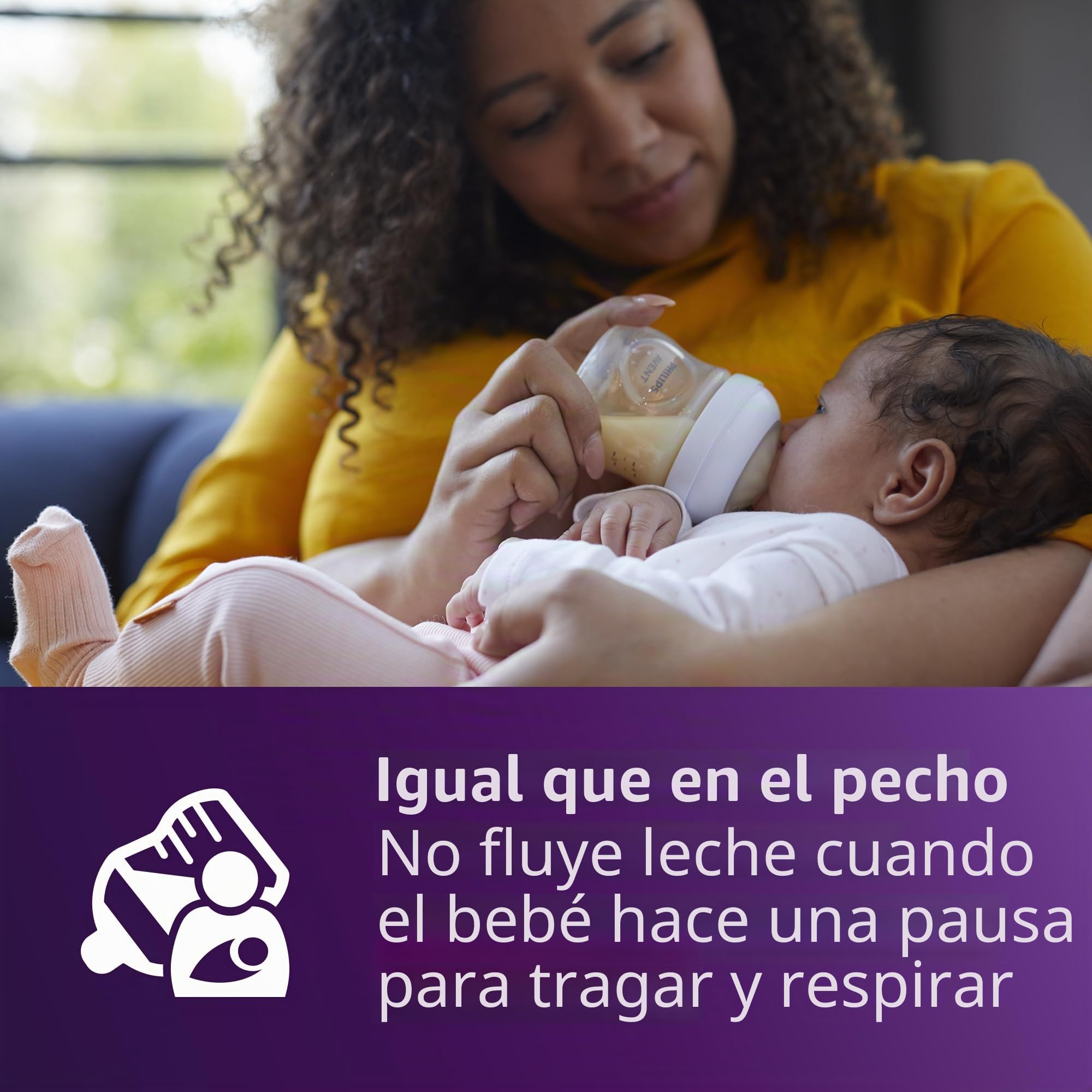 Philips AVENT Natural Response Tetinas para biberón Flujo 3, 1M+, 4 unidades, SCY963/04