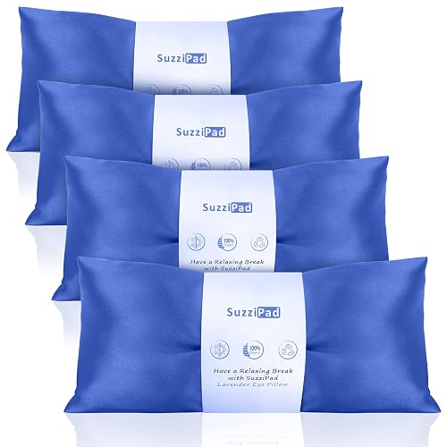SuzziPad Lavender Eye Pillows for Relaxation with Aromatherapy, Weighted Eye
