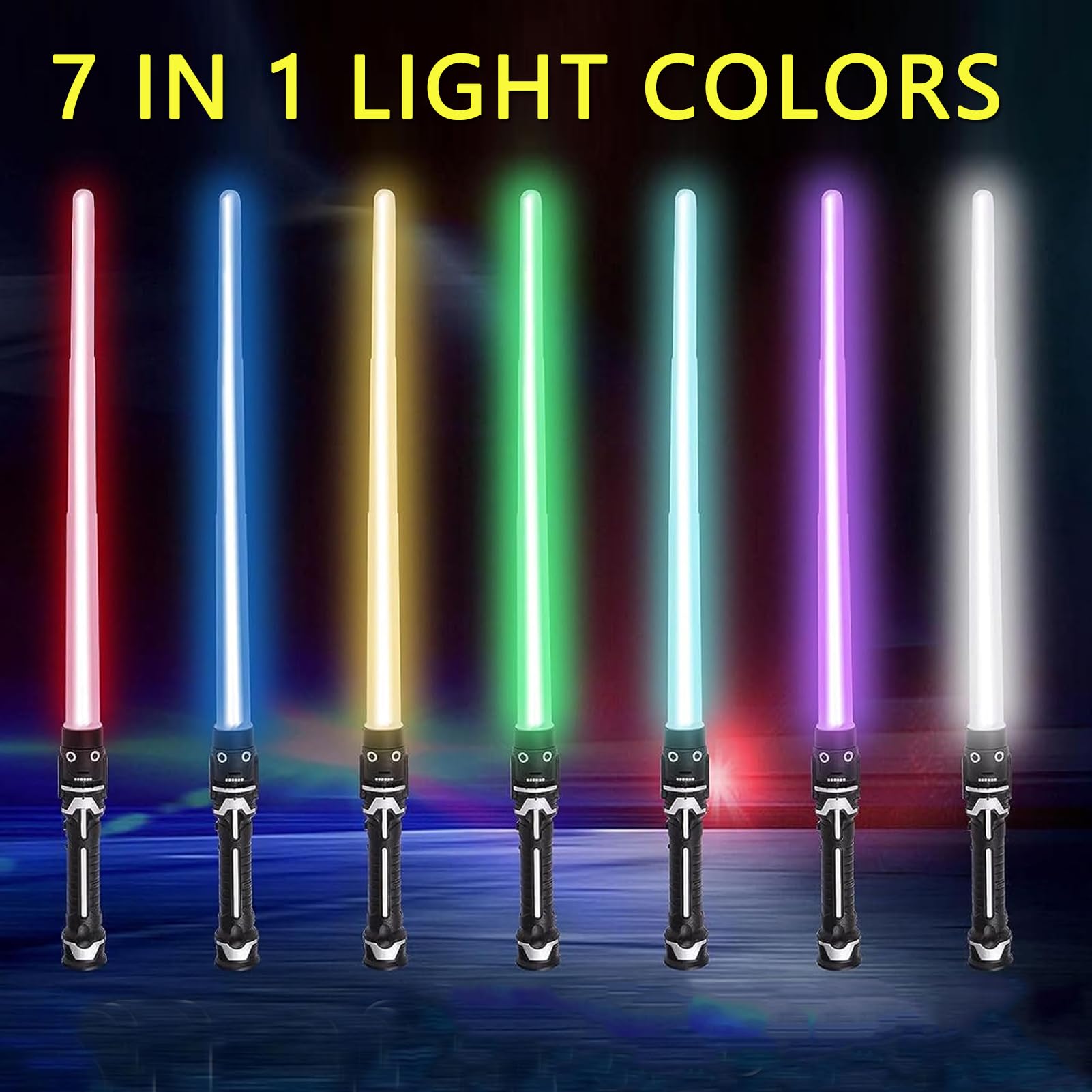 2 Pezzi Spada Laser,Spada Laser,2 in 1 Spada Laser Giocattolo Spade Laser Telescopiche Spada Laser Giocattolo per Bambini Light Up Sword Lightsaber Light Up Toy Lightsaber Toy