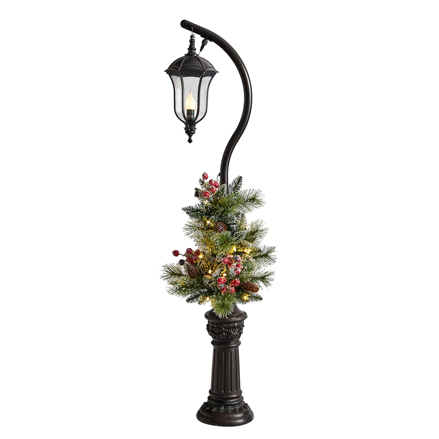 5ft. Holiday Lamp Post with LED Lights