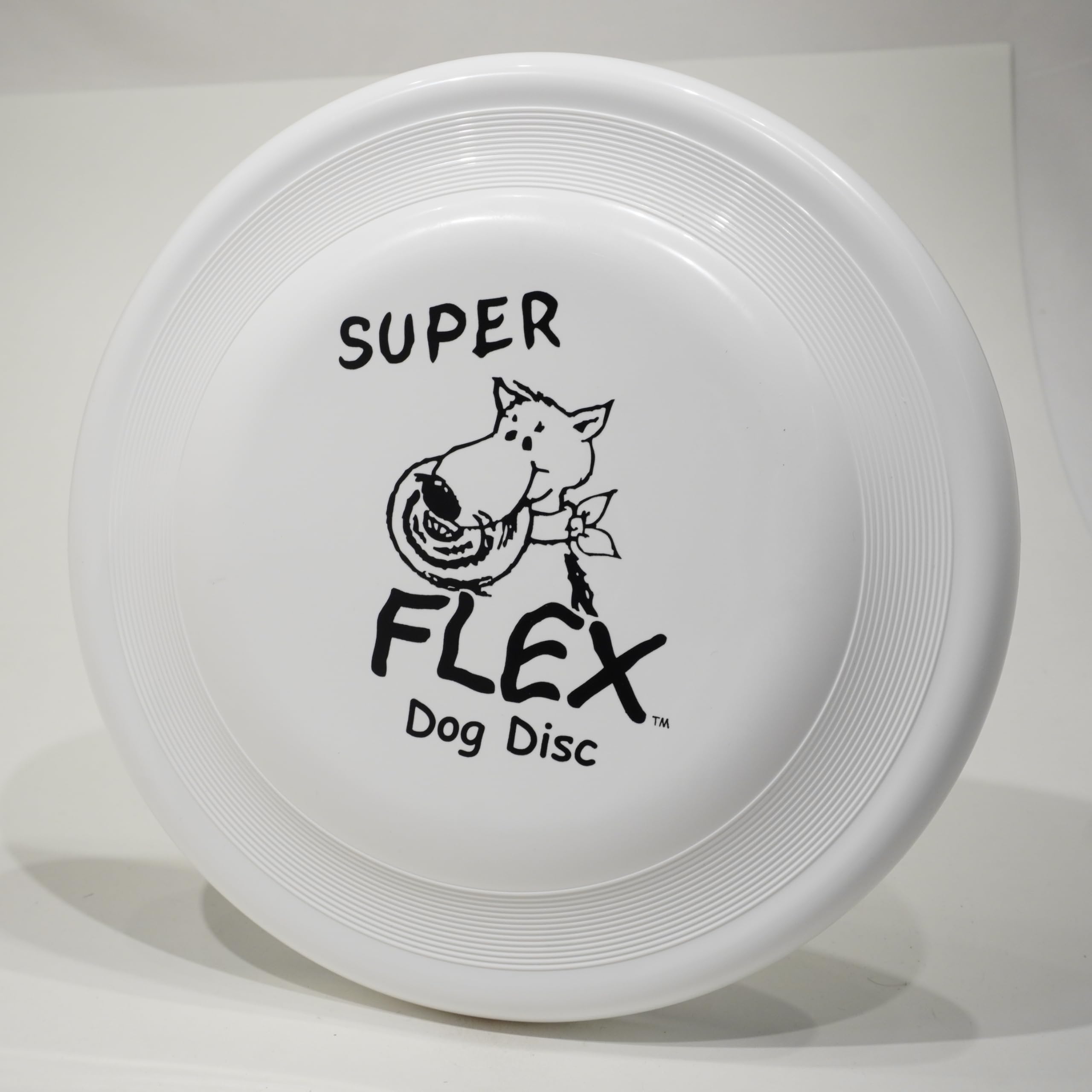 Wham-O Super Flex Fastback Dog Sport Flying Disc White