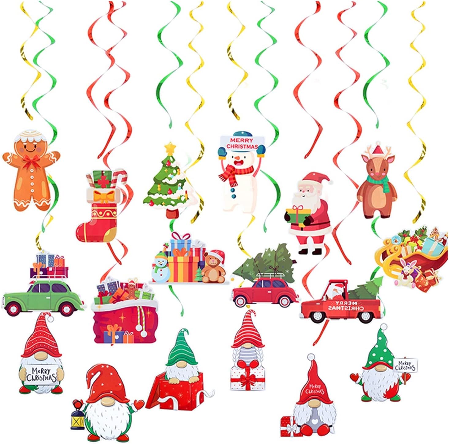 休日のバナー 22クリスマス飾りバナーガーランドの家の装飾クリスマスツリー吊り飾り