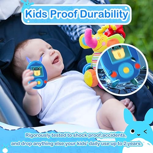 Miniatura 5 de Reproductor MP3 de 64 GB para niños, reproductor de MP3 para niños con Bluetooth, altavoz frontal, juegos, grabadora, luces de oído, alarma,