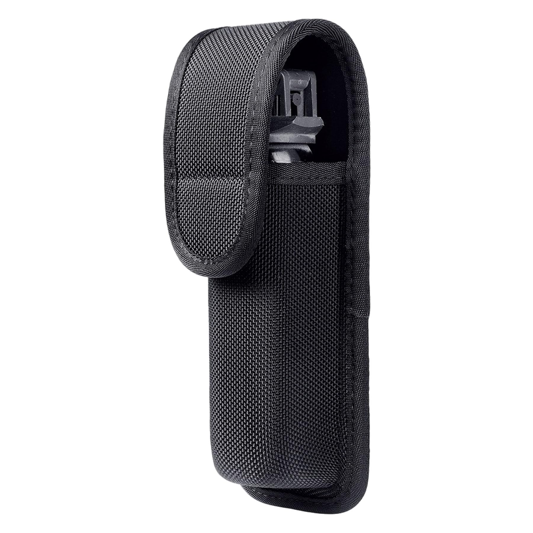 Tactical Flashlight Holster Molded Flashlight Pouch Duty Belt Flashlight Holder Nylon Flash Light Carrying Case Portable Flashlight Cover for Belt, Black A