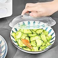Vista 7 de Cubierta para salpicaduras de microondas, 6.9 in para microondas, cubierta de plástico para alimentos, protector de salpicaduras de alimentos