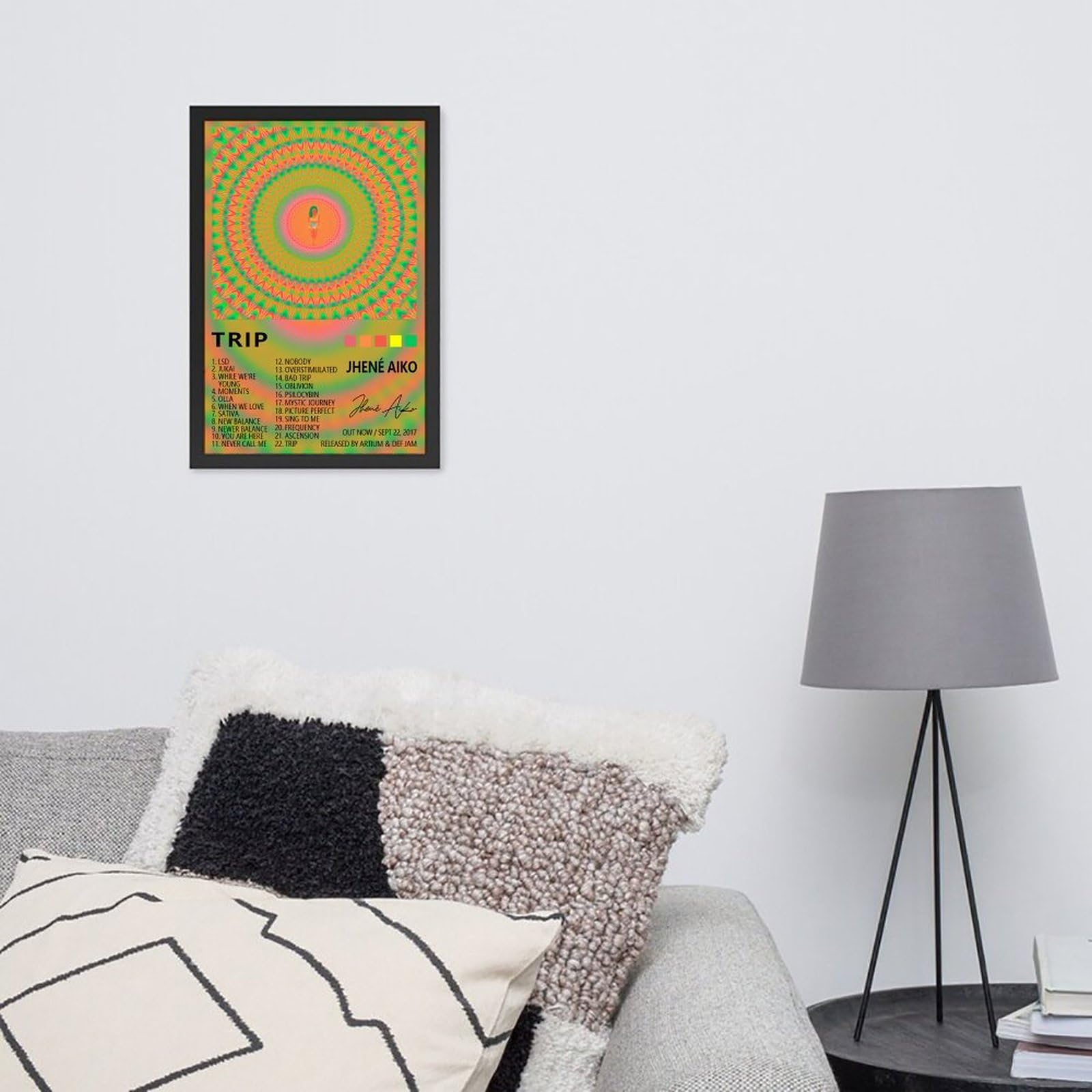 Amazon.com: Jhene Aiko Poster Trip Poster Outframed Canvas Poster