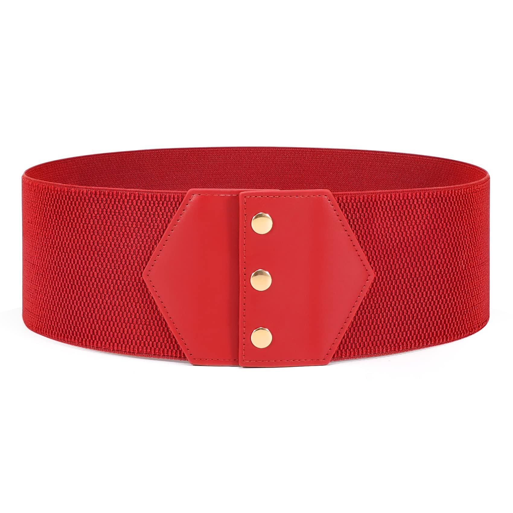 JasGood Damen Korsett Gürtel Breiter Elastischer Band Taiilengürtel Vintage Druckknopf Gürtel Damen Taillen Korsettgürtel für Kleid Halloween Karneval