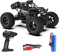 CADDLE & Toes Monster-Like Model Sports Car with Remote Control and Speed Gun (Green, Thunder Black) - Kids' Toy