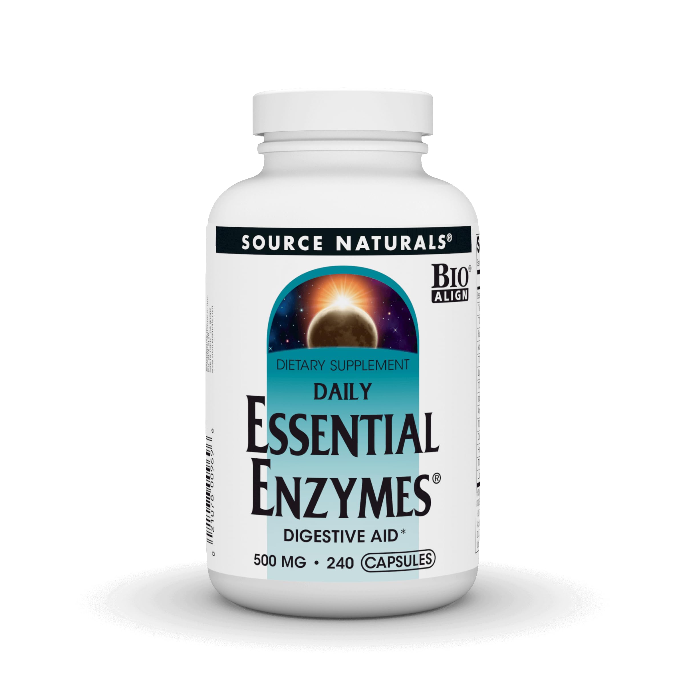 Source Naturals Essential Enzymes Digestive Aid* - 500mg - 240 Capsules