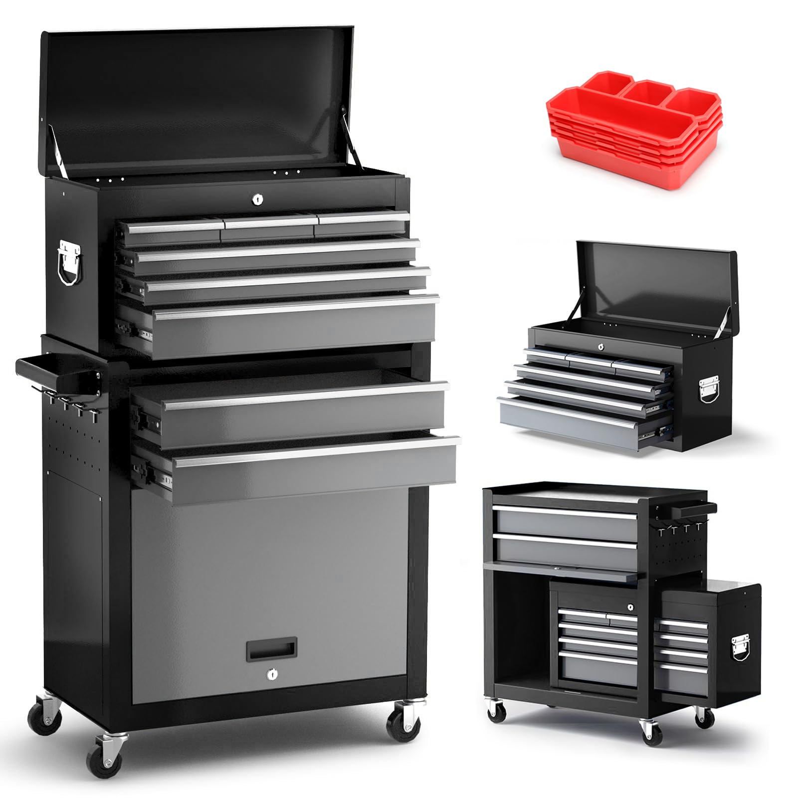 AIRAJ 8-Drawer Tool Chest