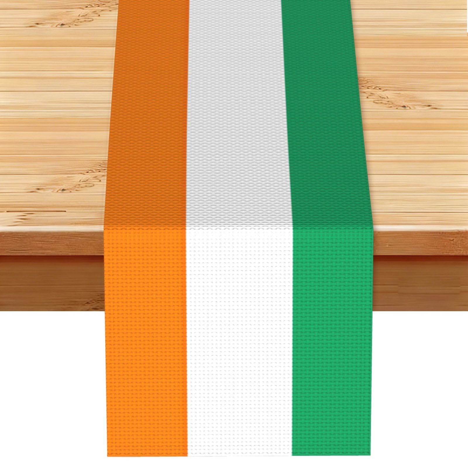 Flag of Cote d'Ivoire Printed Dining Table Runner 13x72 Inch, Non-Fading Decor for Kitchen Dresser Fireplace Mantel