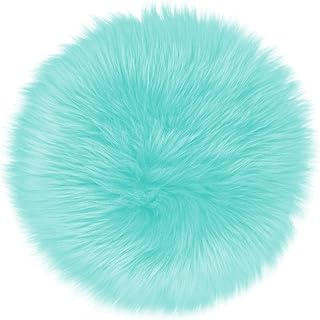 Molain Area Rug Decor Fluffy Soft Small Cushion Backing Carpet Fuzzy Faux Fur Pad Aesthetic Nail Art Table Locker Desk Mat...