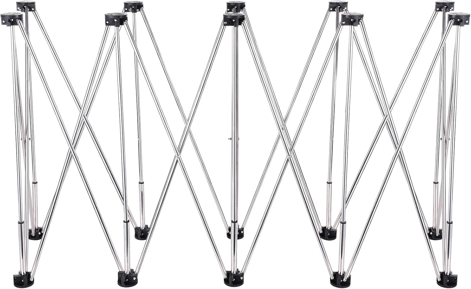 Foldable Workbench | Heavy Duty Construction Table 10 Legs | Portable Worktable Holder with Carry Bag, Folding Stand with 2204.6Lbs Load Capacity for Garage