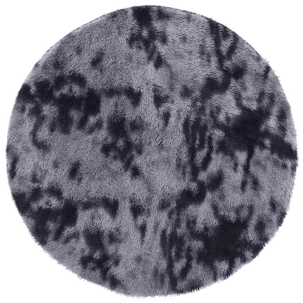 vidaXL Tapis Shaggy à Poils Longs NAVARRA Gris foncé 200x200 cm