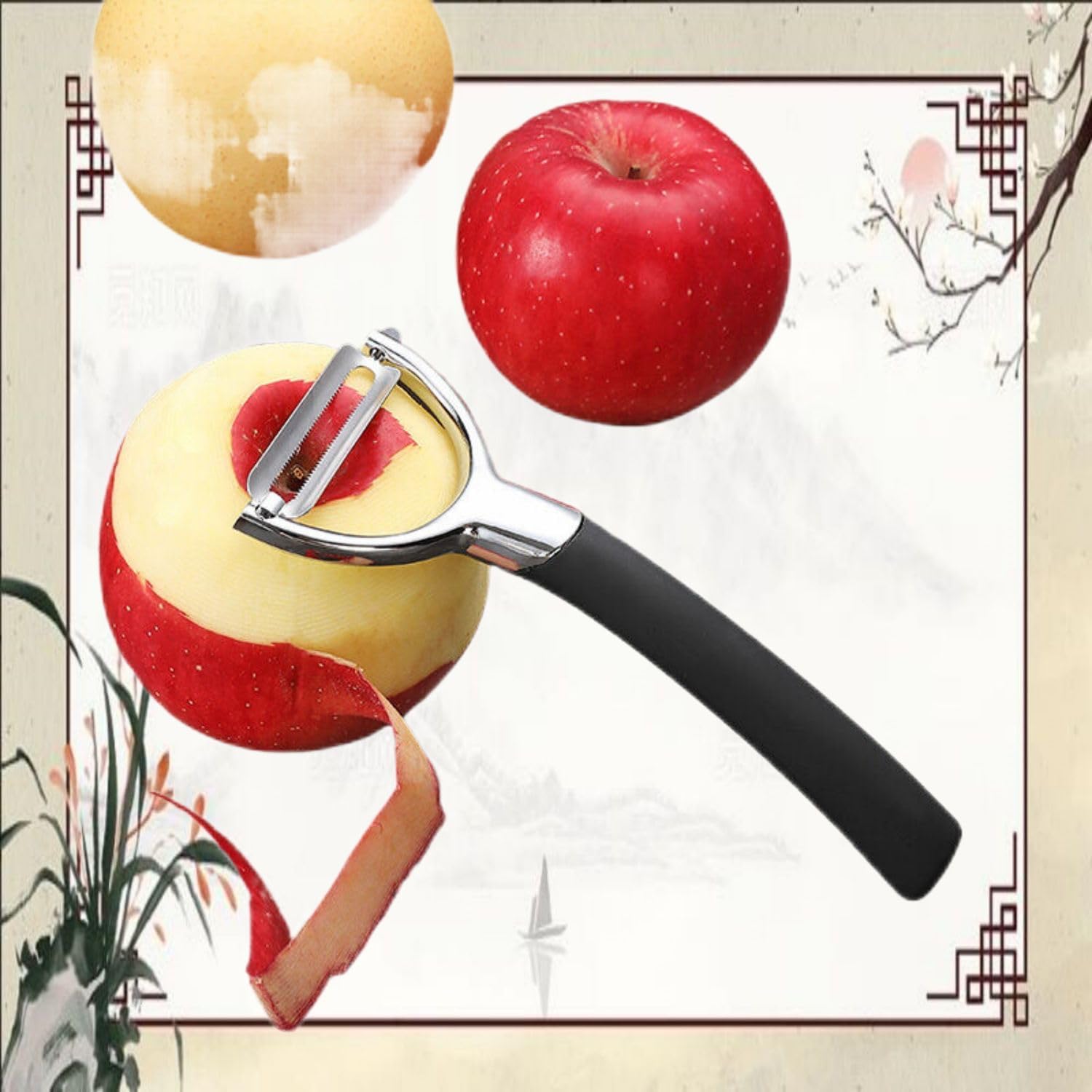家用削皮刀 Potato Peeler,Swivel Vegetable Peeler 刨刀土豆刮皮刀锯齿瓜刨削皮神器厨房多功能水果刀刨神器 Household Cleaning，Kitchen Storage Essentials
