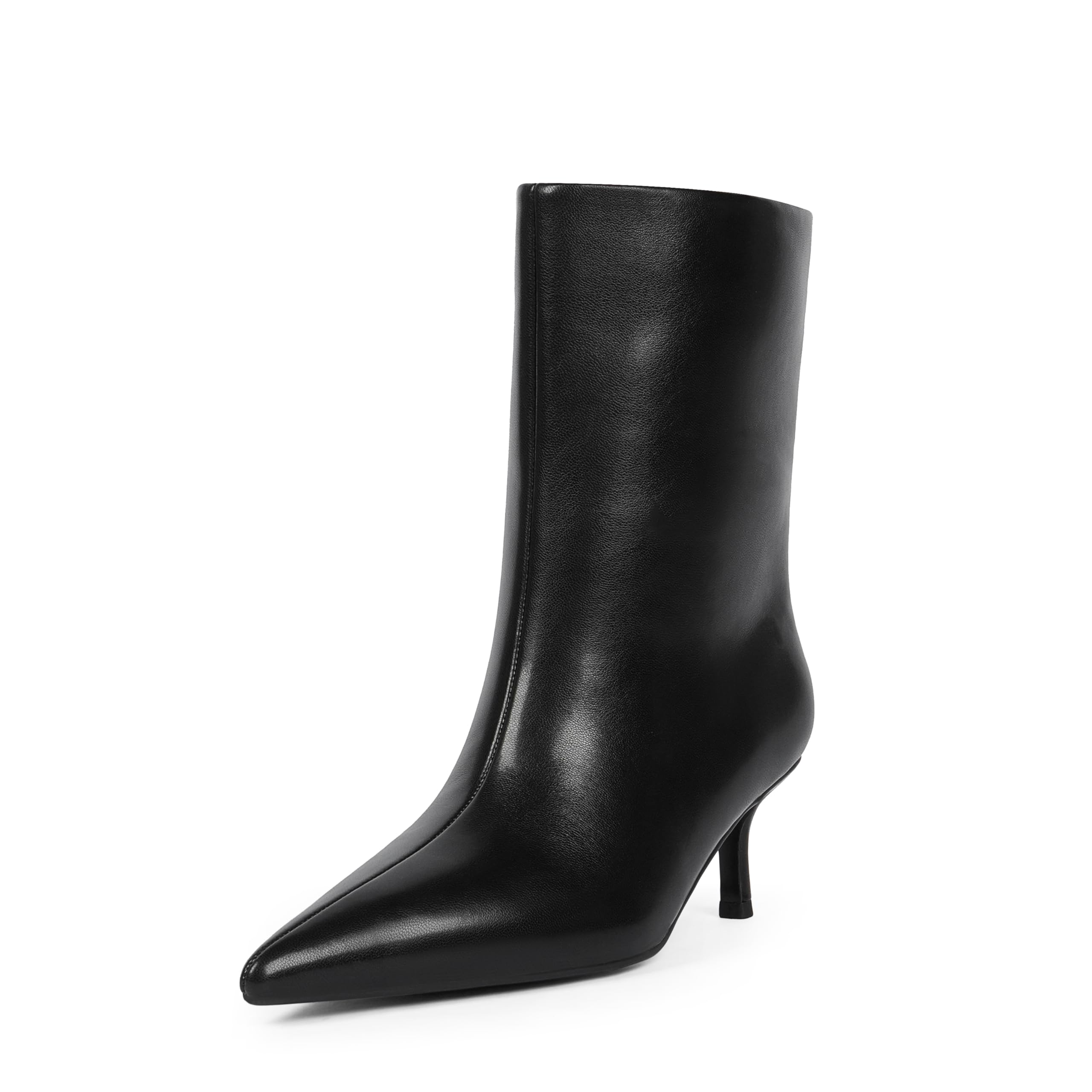 Modatope Ankle Boots for Women Pointed Toe Kitten Heel Fall Boots for Women Short Dress Party Casual Booties