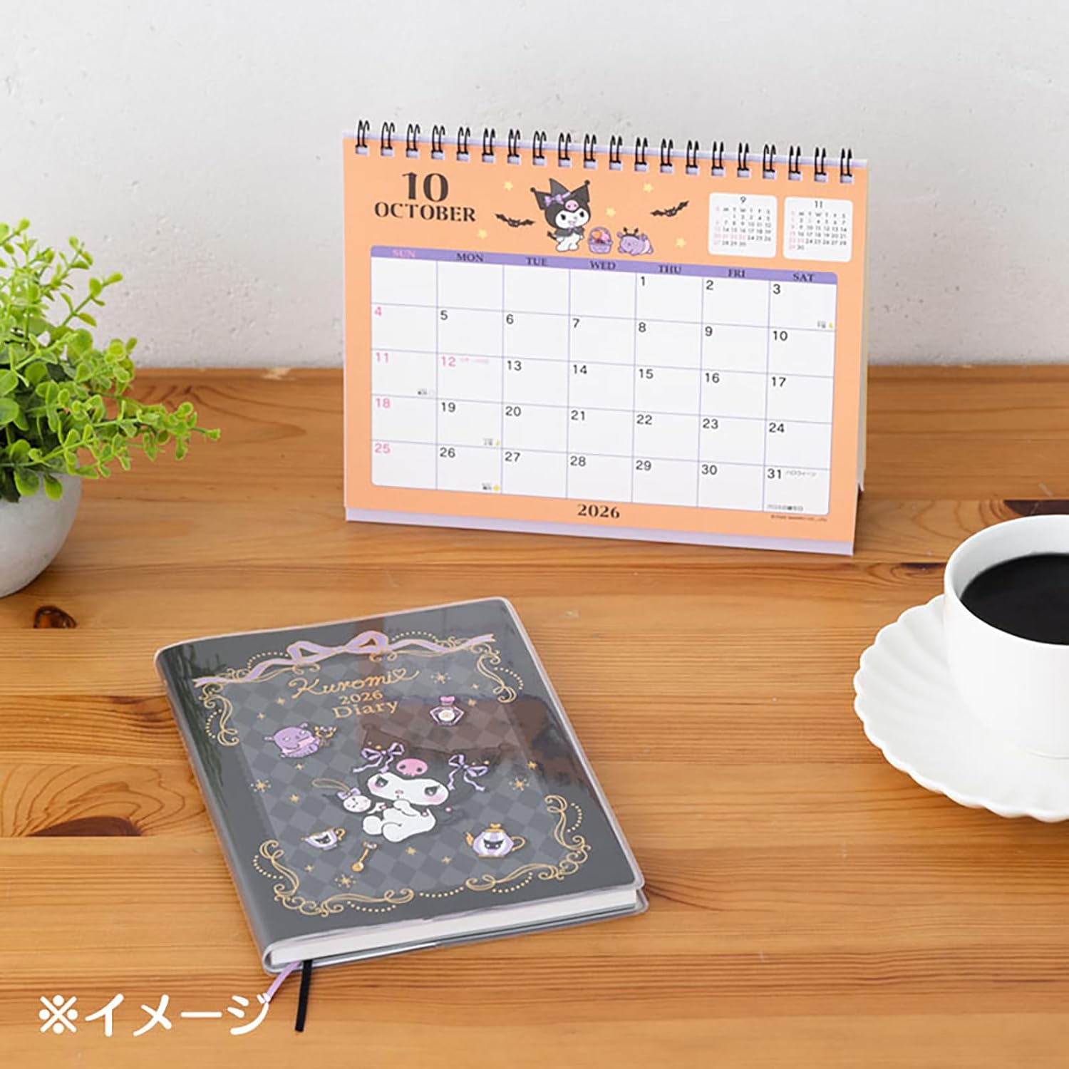 Sanrio 623814 B6 Diary (Block Type) 2026 Kuromi Paper Beginning of October Planner Schedule Notebook - Image 10