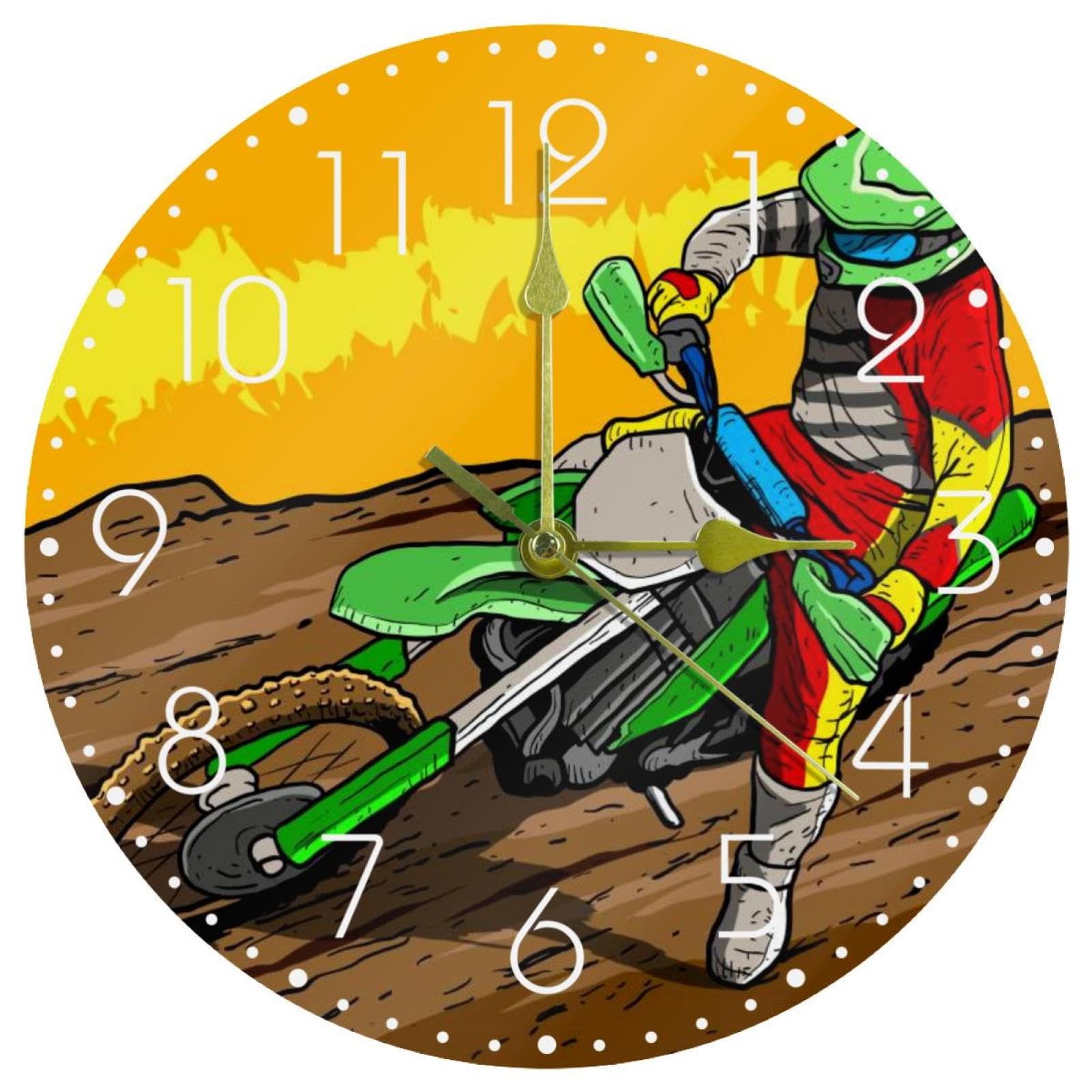 Grande horloge murale de 25,4 cm à piles pour décoration de cuisine
