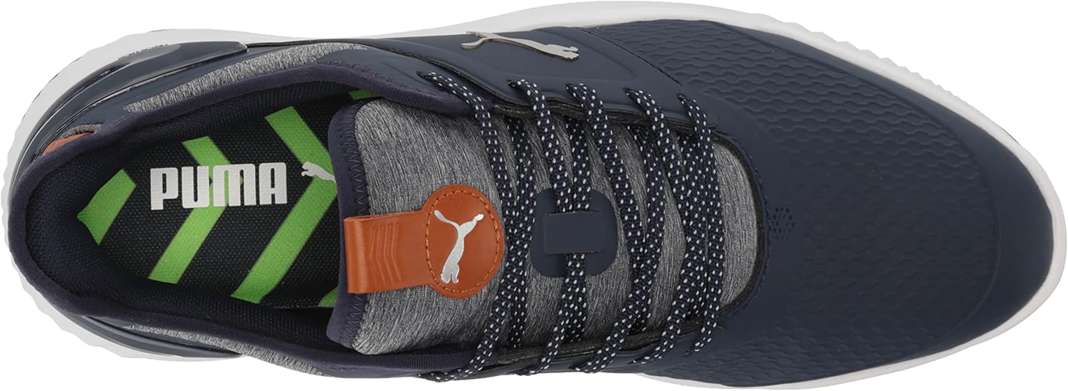 Puma Golf Men's Ignite Elevate Golf Shoe, Navy- Silver, 9 - Image 5