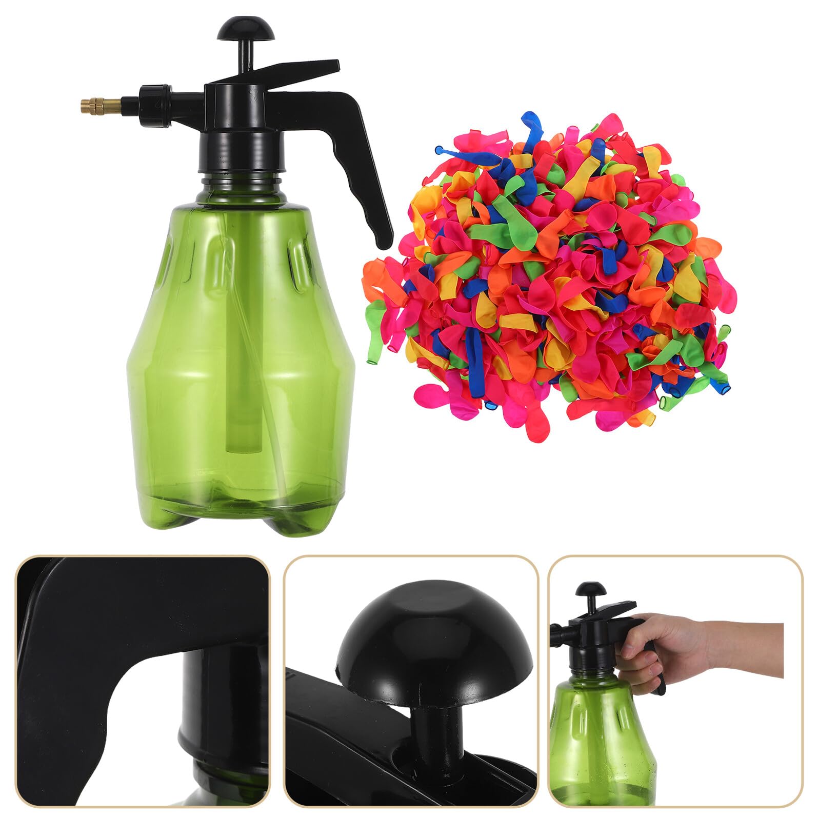 BESPORTBLE 500Piezas Globo de Agua Portátil con Aleatorios para Fiestas Infantiles y Aire de Usar Llenado