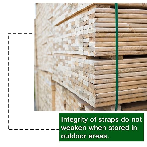 Miniatura 9 de Embalaje verde liso de 58 pulgadas x 320 pies de poliéster (PET), resistencia a la rotura de 1765 libras, verde  resistente a los rayos UV, al agua