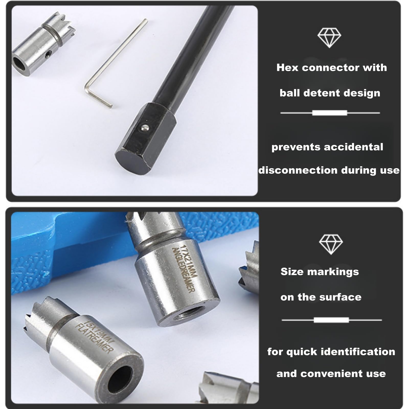 Set di 6 taglierine per iniettori diesel compatibili con Delphi, per Bosch, per BMW, per MERC, per CRD, per PSA, per Ford, per Fiat